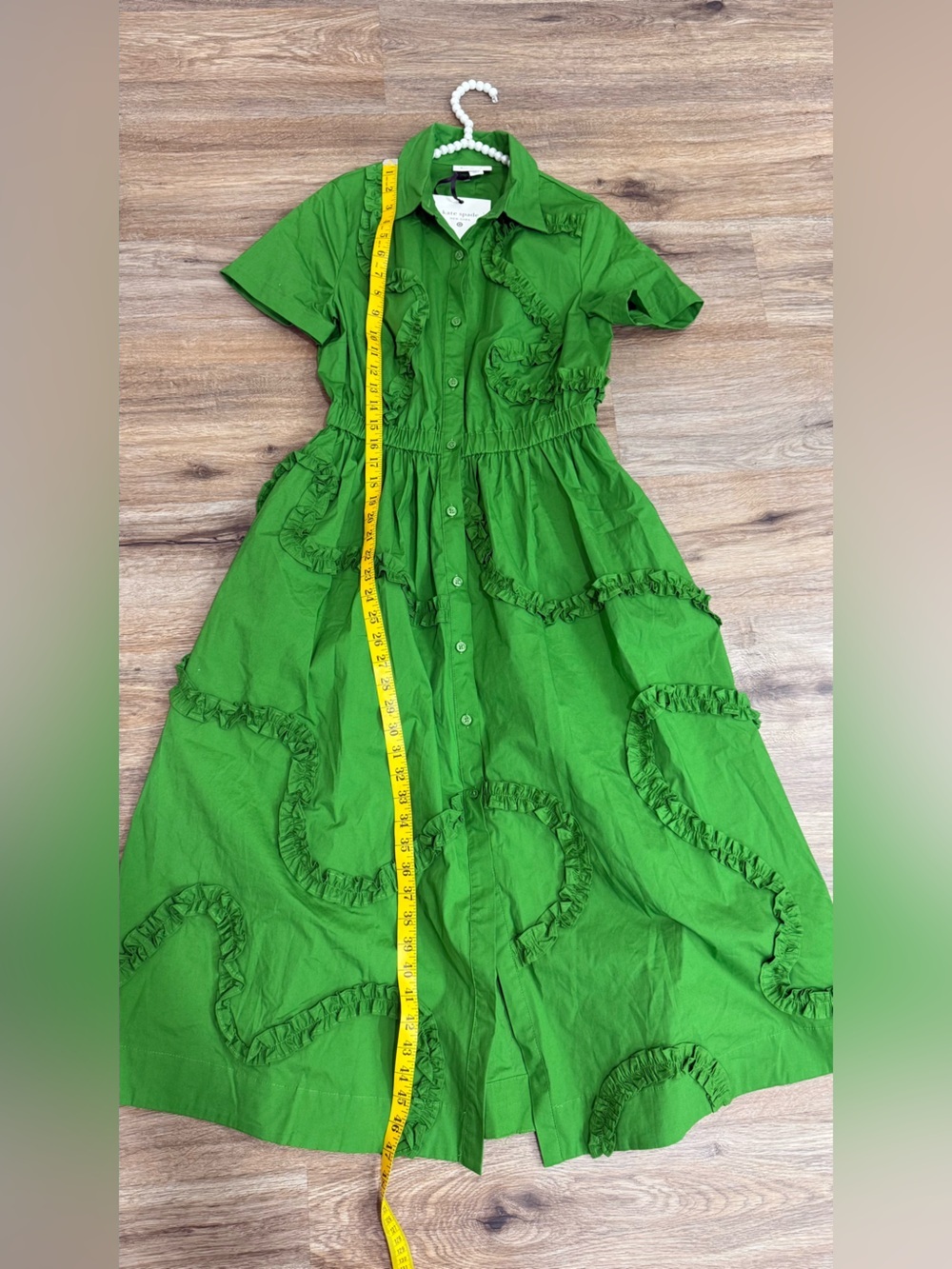Kate Spade Vibrant Green Maxi Dress size XS-S  NWT - Picture 7 of 10